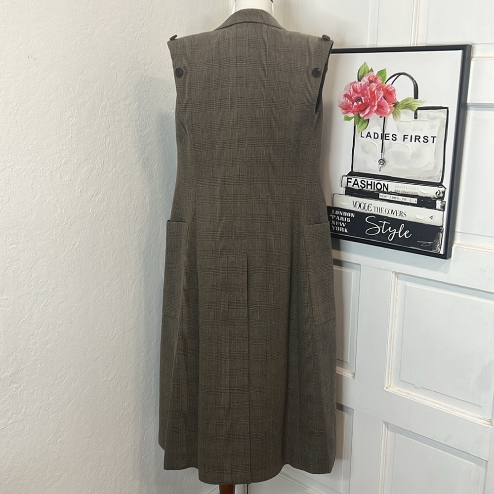 Rokh Checked Double Breasted Covertible Coat Size… - image 6